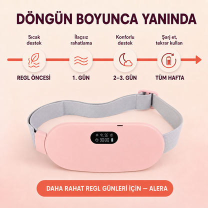 Alera Isı ve Masajlı Regl Konfor Kemeri